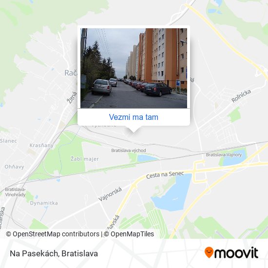 Na Pasekách mapa