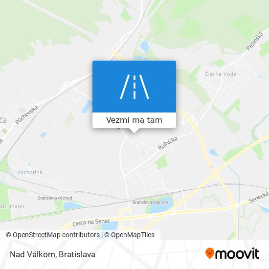 Nad Válkom mapa