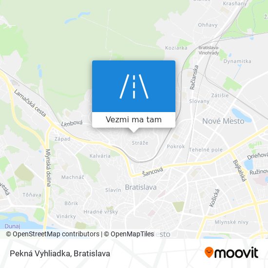 Pekná Vyhliadka mapa