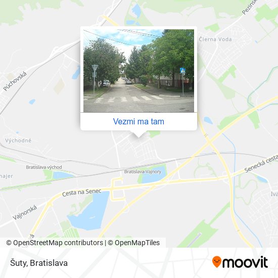 Šuty mapa