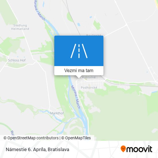 Námestie 6. Apríla mapa