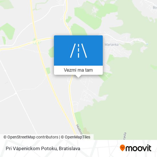 Pri Vápenickom Potoku mapa