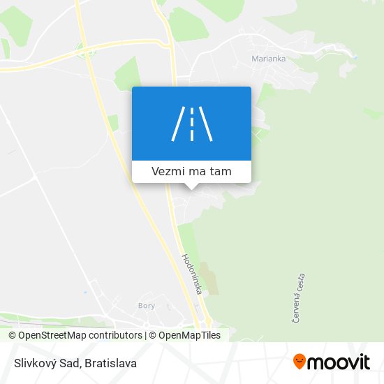 Slivkový Sad mapa