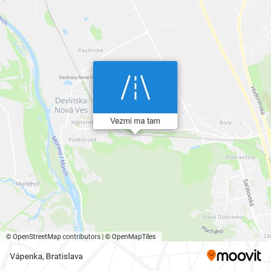 Vápenka mapa