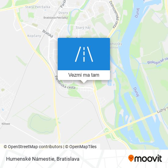 Humenské Námestie mapa