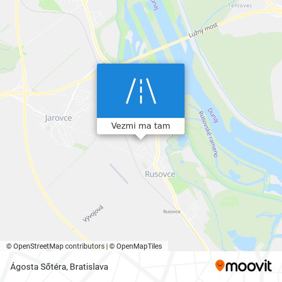 Ágosta Sőtéra mapa