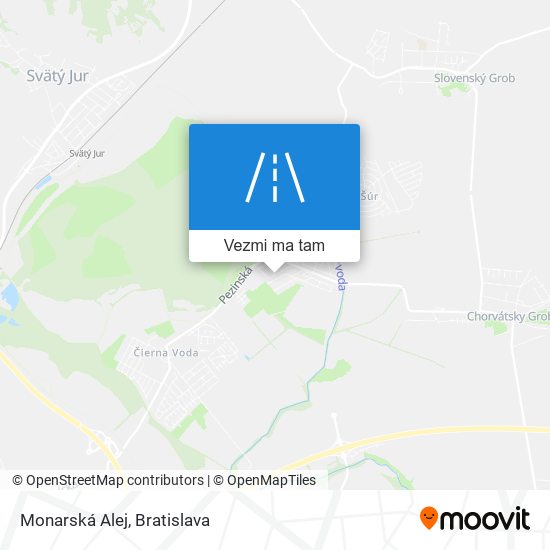 Monarská Alej mapa