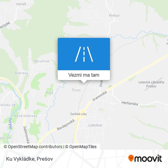 Ku Vykládke mapa