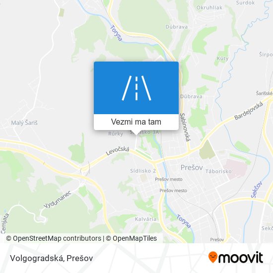 Volgogradská mapa