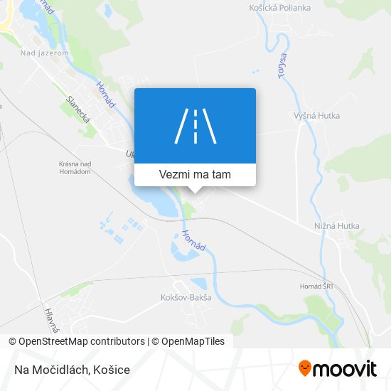 Na Močidlách mapa