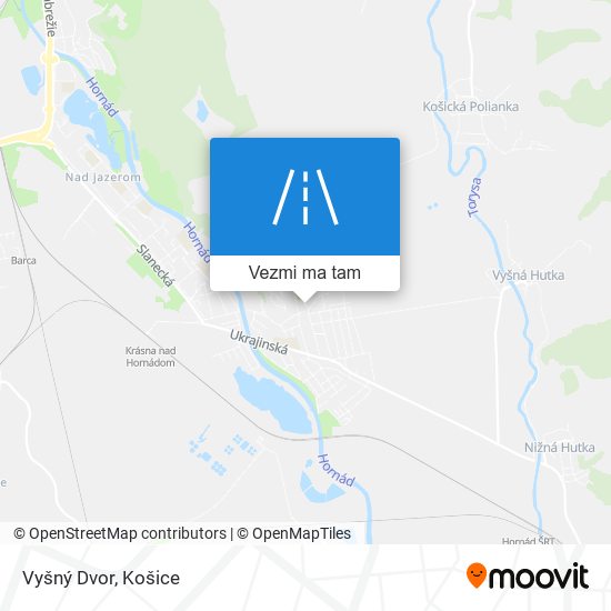 Vyšný Dvor mapa