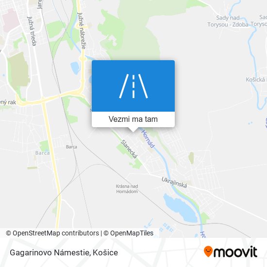 Gagarinovo Námestie mapa