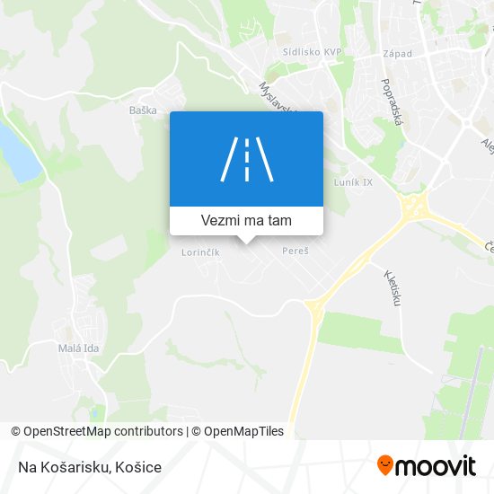 Na Košarisku mapa