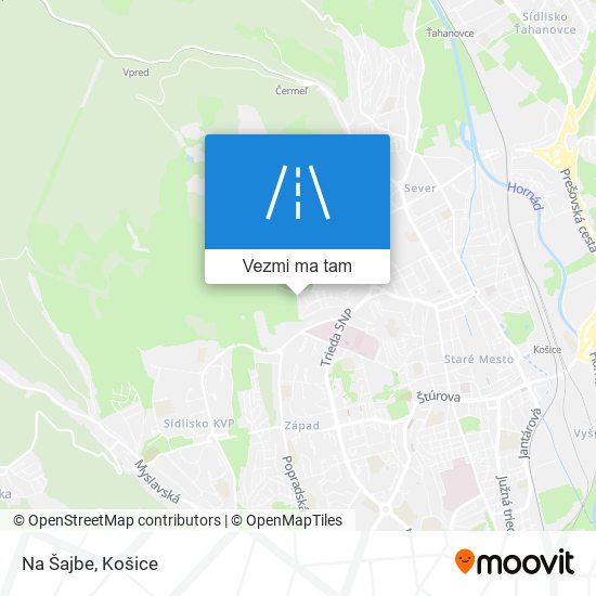 Na Šajbe mapa