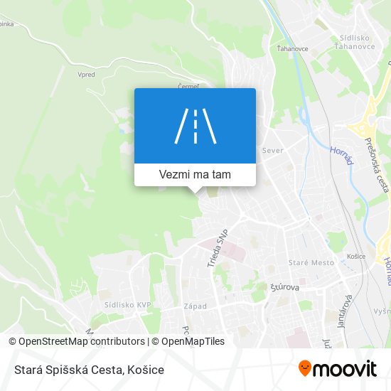 Stará Spišská Cesta mapa