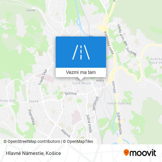 Hlavné Námestie mapa