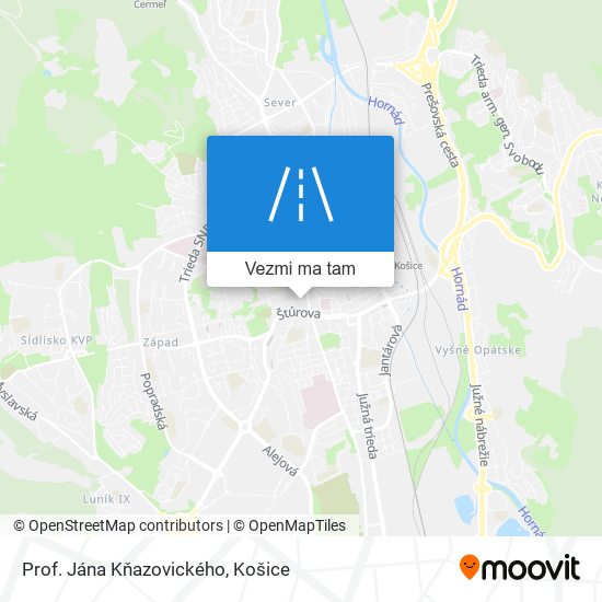 Prof. Jána Kňazovického mapa