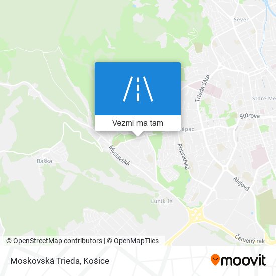 Moskovská Trieda mapa