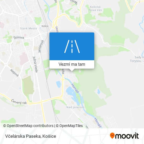 Včelárska Paseka mapa