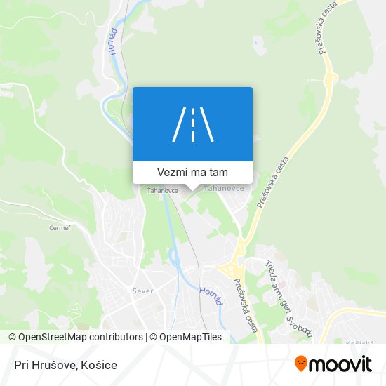 Pri Hrušove mapa