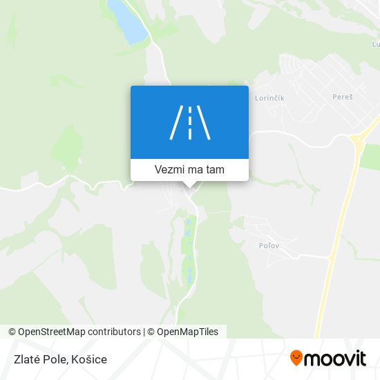 Zlaté Pole mapa