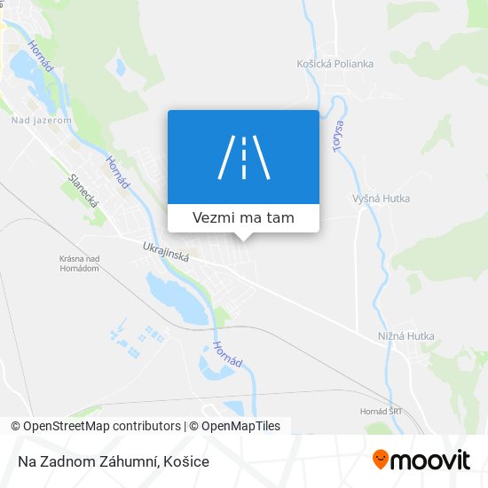 Na Zadnom Záhumní mapa