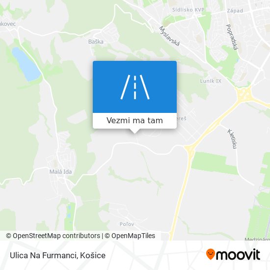 Ulica Na Furmanci mapa