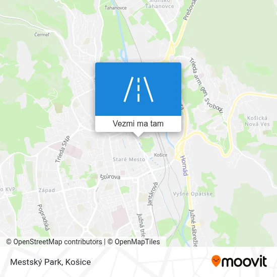 Mestský Park mapa