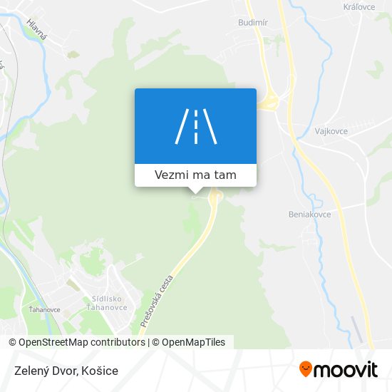 Zelený Dvor mapa