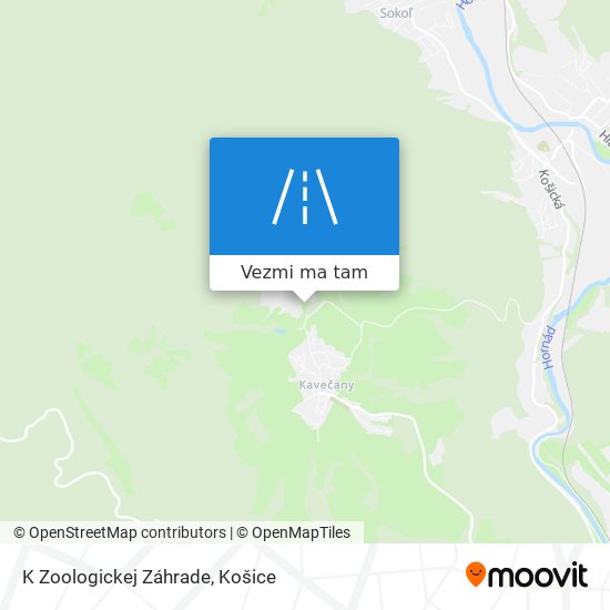 K Zoologickej Záhrade mapa