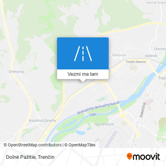 Dolné Pažitie mapa