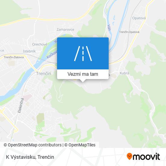 K Výstavisku mapa