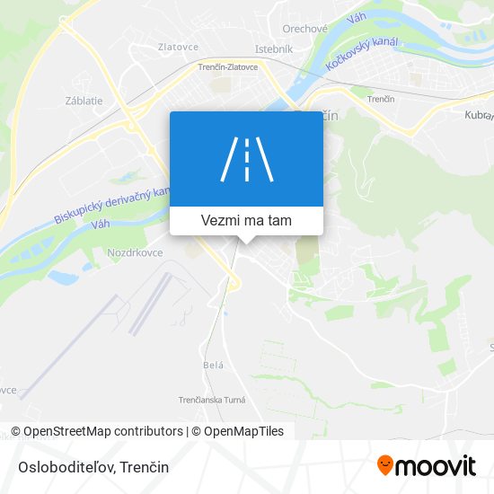 Osloboditeľov mapa