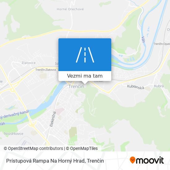 Prístupová Rampa Na Horný Hrad mapa