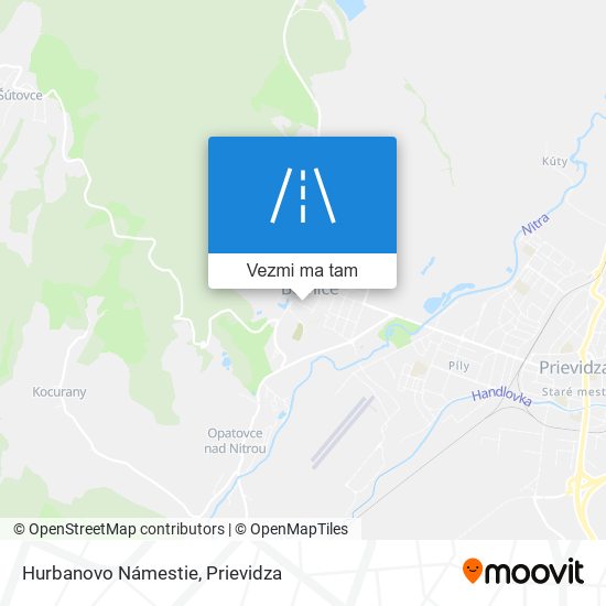 Hurbanovo Námestie mapa