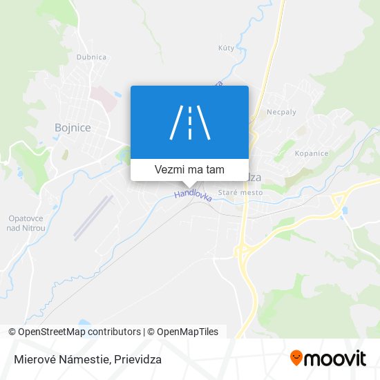 Mierové Námestie mapa