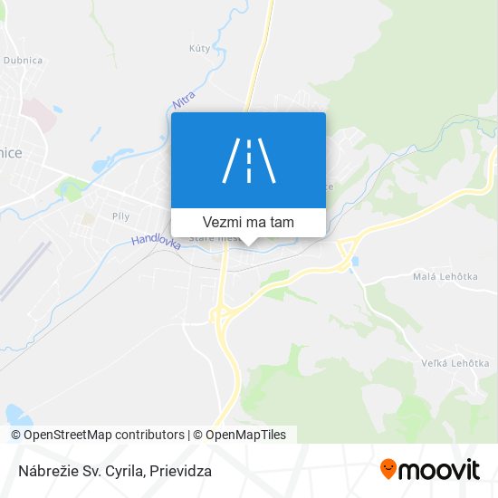 Nábrežie Sv. Cyrila mapa