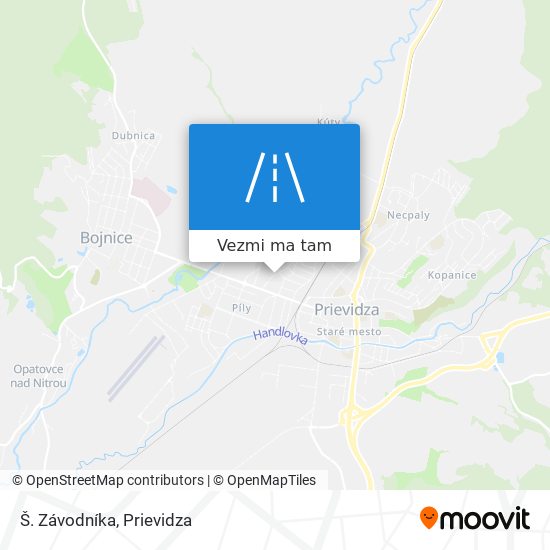 Š. Závodníka mapa