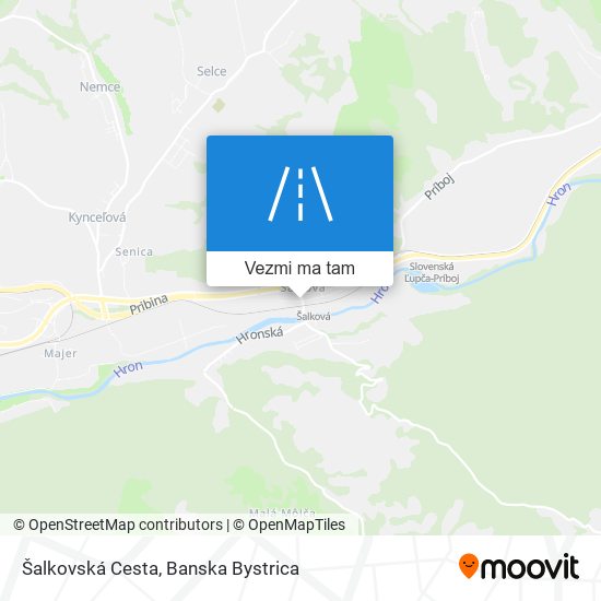 Šalkovská Cesta mapa