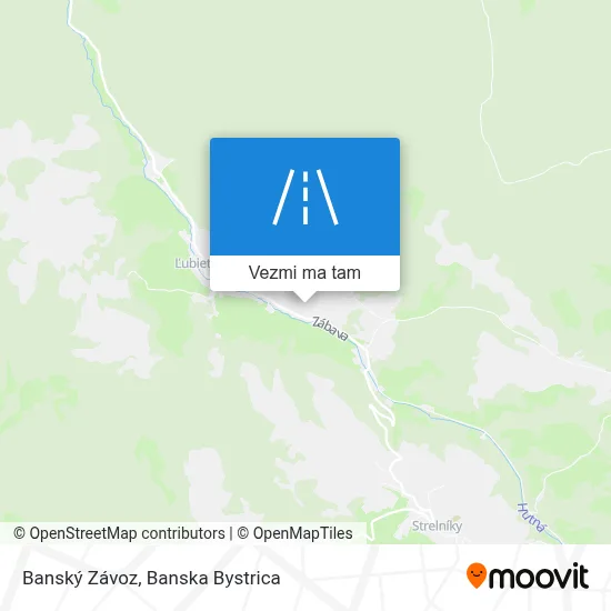 Banský Závoz mapa