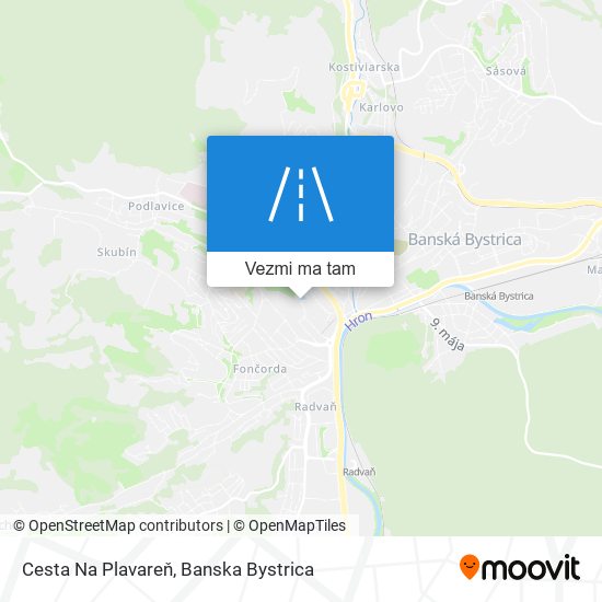 Cesta Na Plavareň mapa