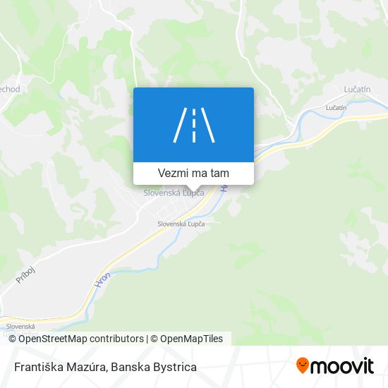 Františka Mazúra mapa