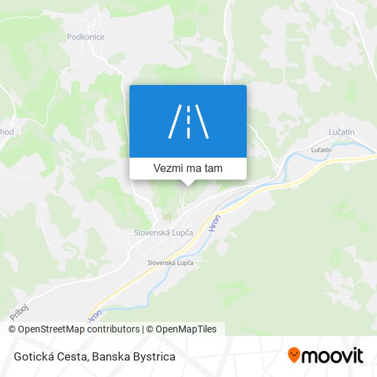 Gotická Cesta mapa