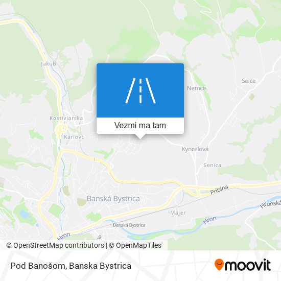 Pod Banošom mapa