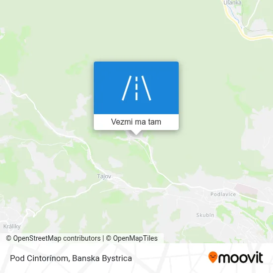 Pod Cintorínom mapa