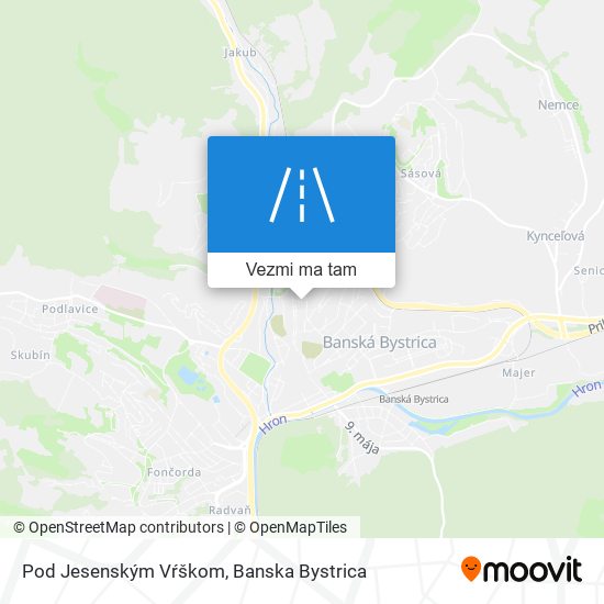 Pod Jesenským Vŕškom mapa