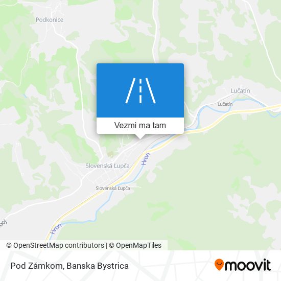 Pod Zámkom mapa