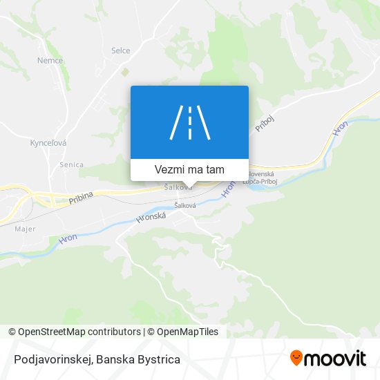 Podjavorinskej mapa