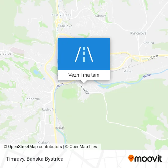 Timravy mapa