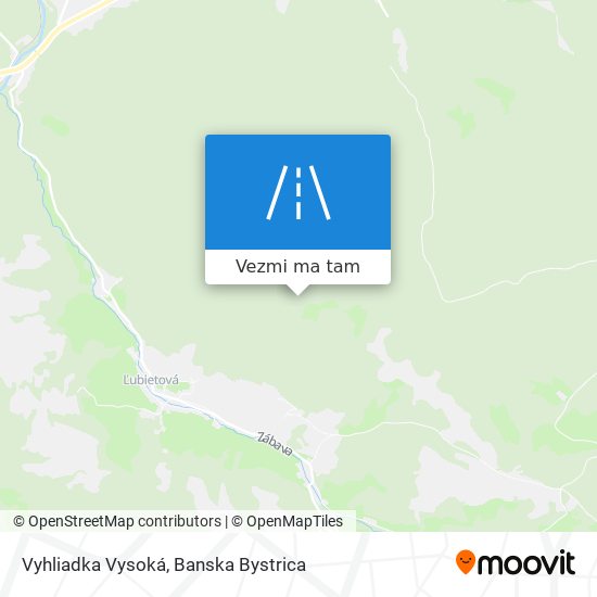 Vyhliadka Vysoká mapa